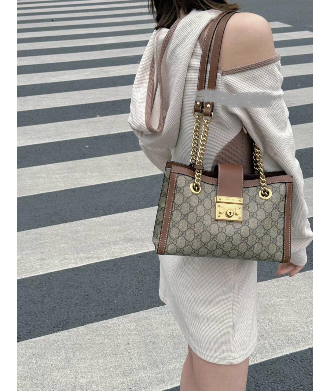 GUCCI Коричневая сумка через плечо, фото 9