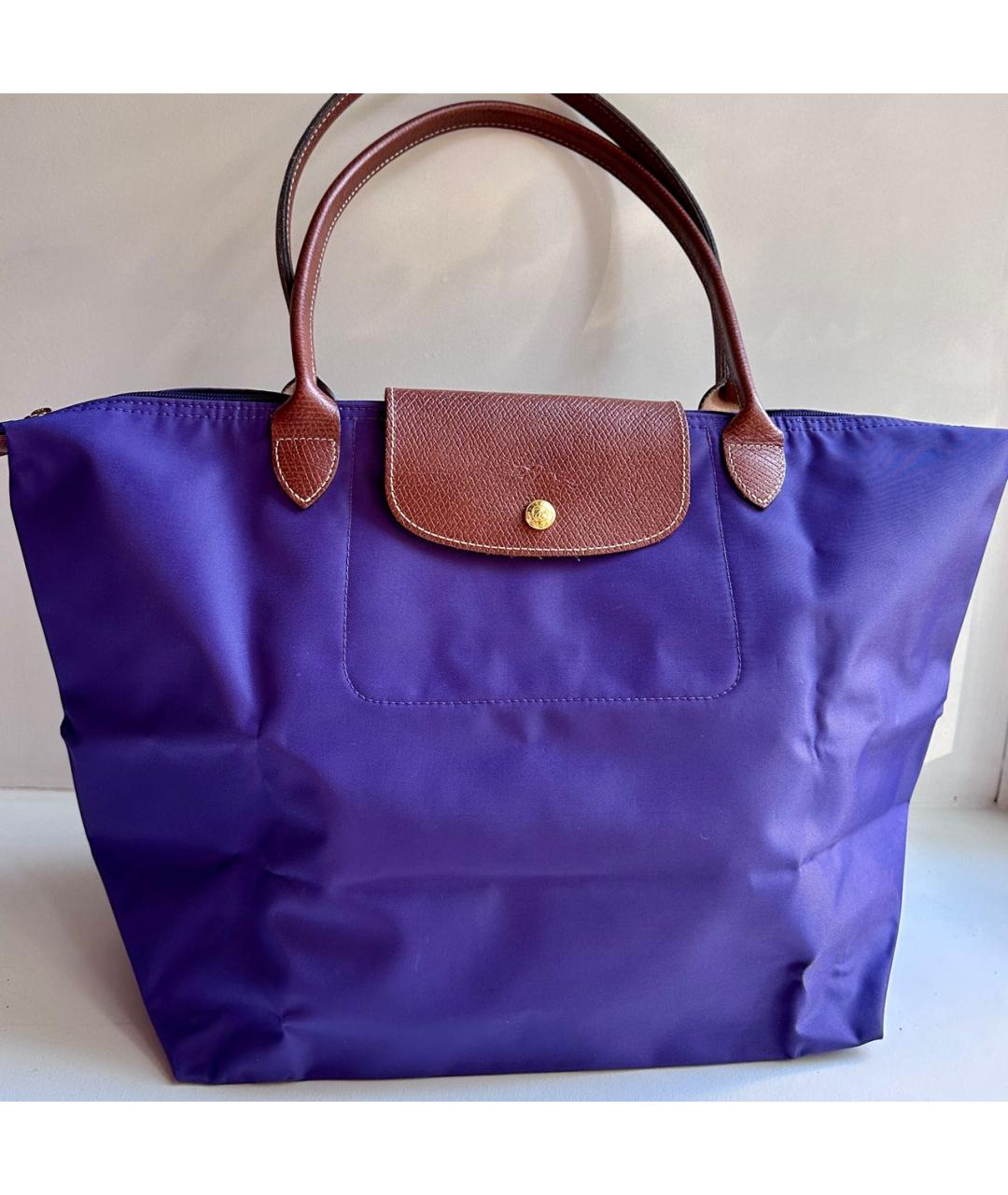 LONGCHAMP Фиолетовая синтетическая дорожная/спортивная сумка, фото 9