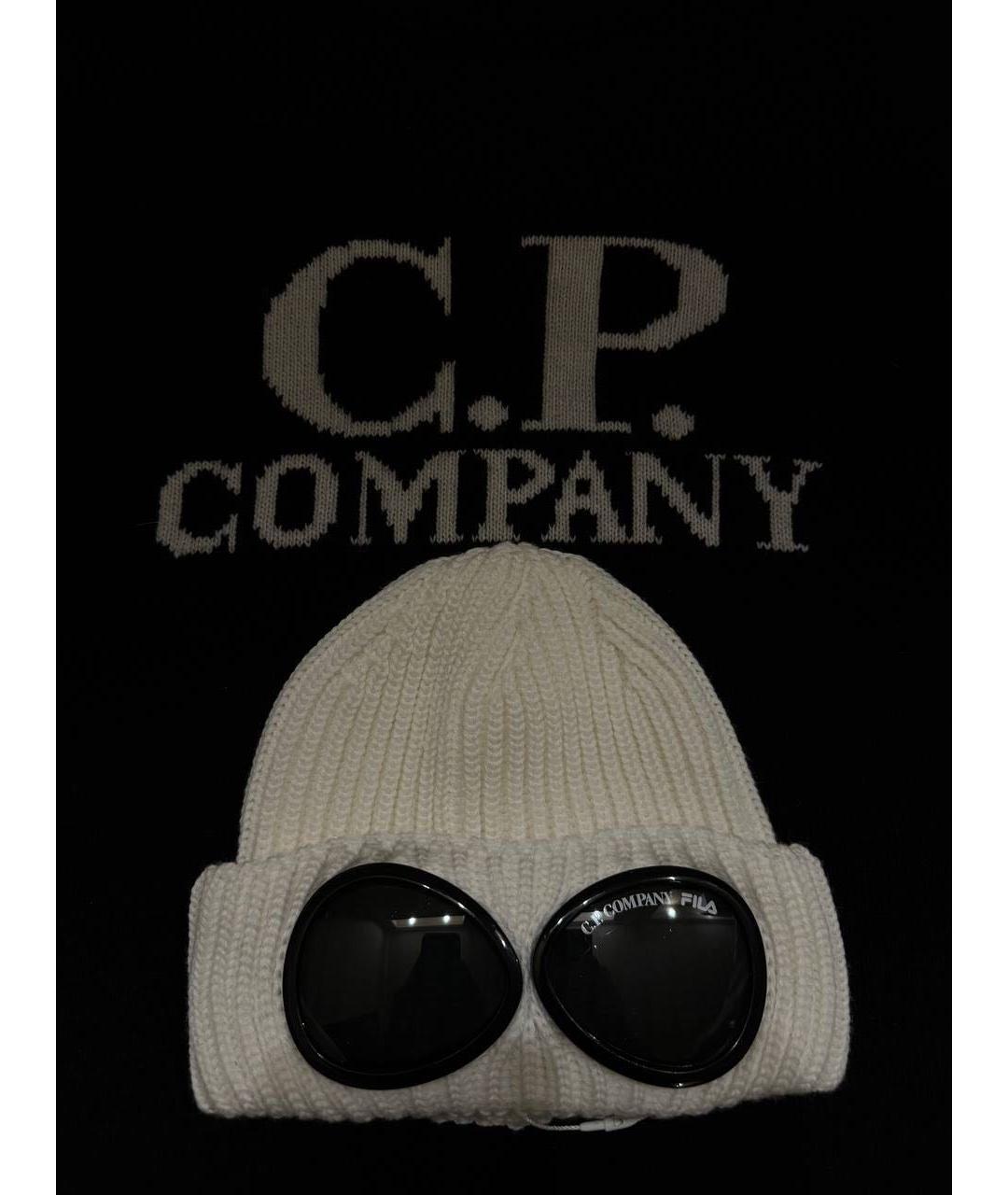 CP COMPANY Белая шерстяная шапка, фото 4