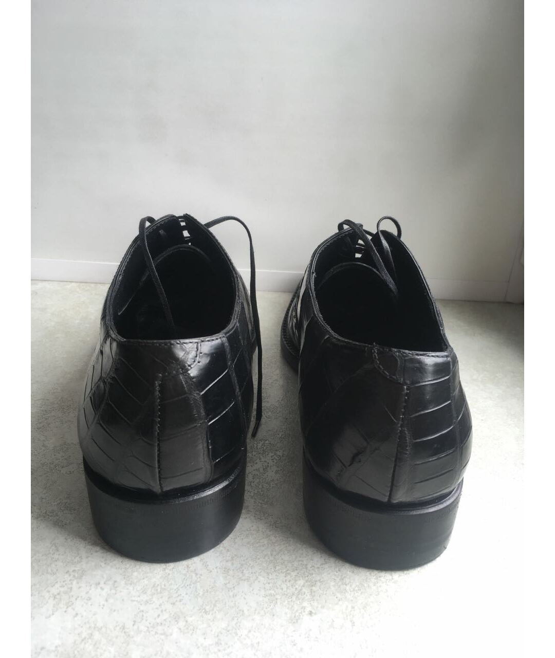 ERMENEGILDO ZEGNA Черные туфли из лакированной кожи, фото 4