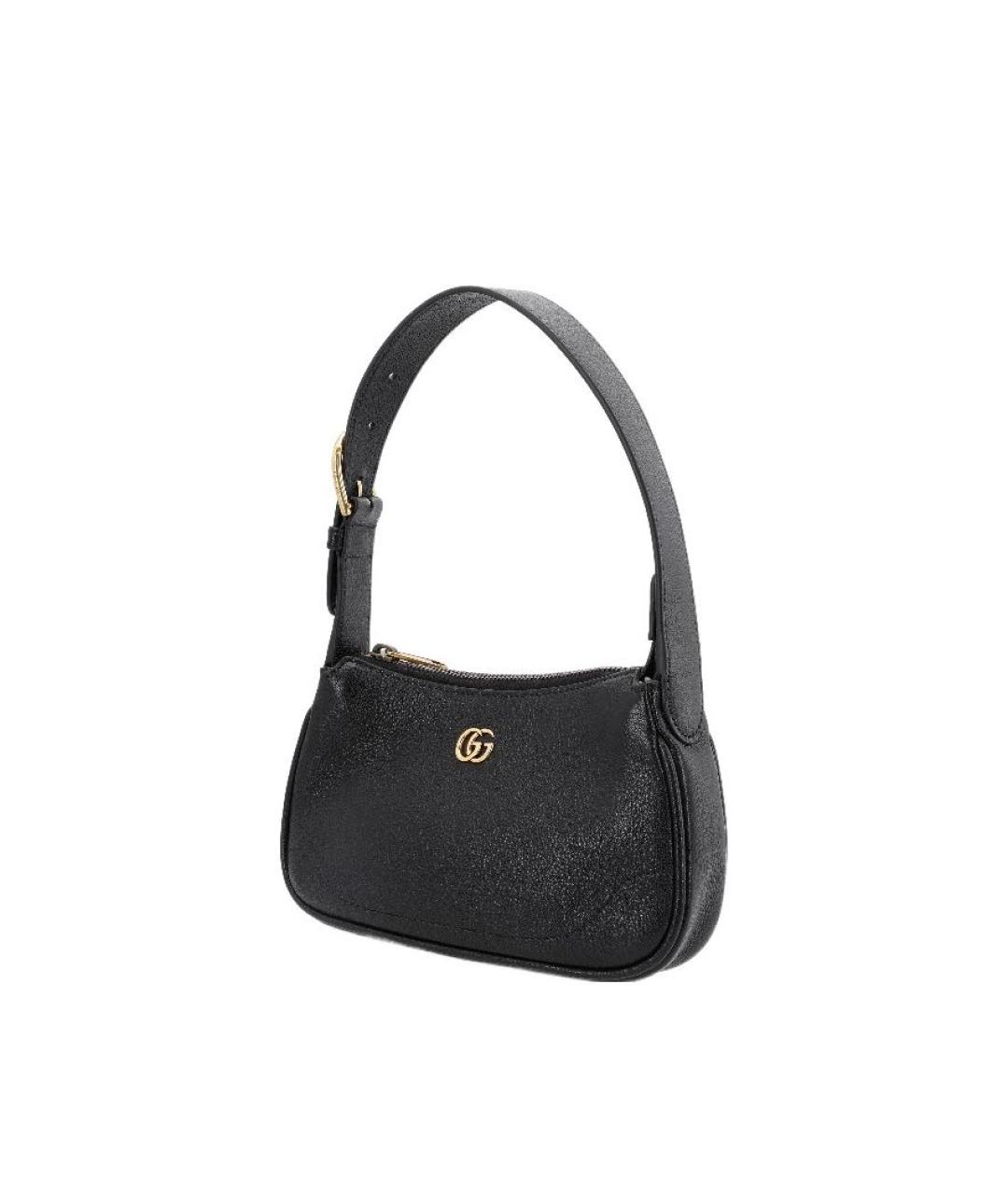 GUCCI Черная кожаная сумка с короткими ручками, фото 2