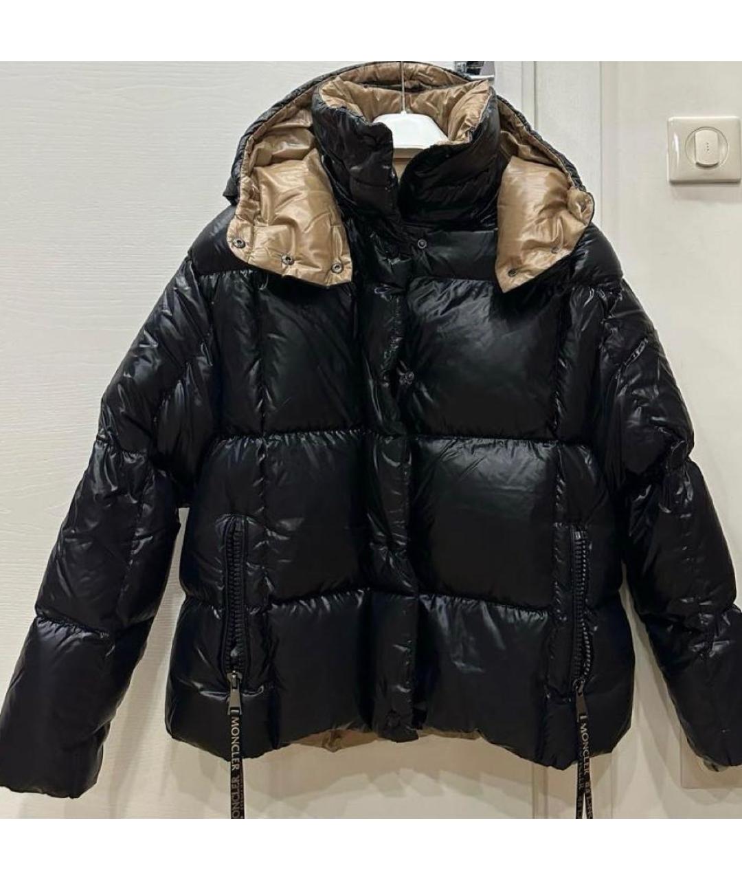 MONCLER Черный пуховик, фото 5