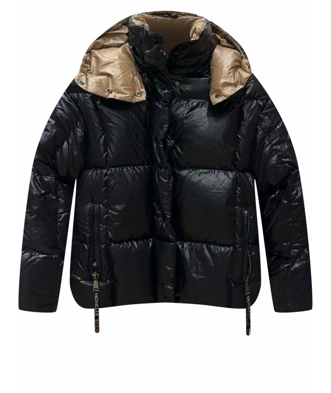 MONCLER Черный пуховик, фото 1