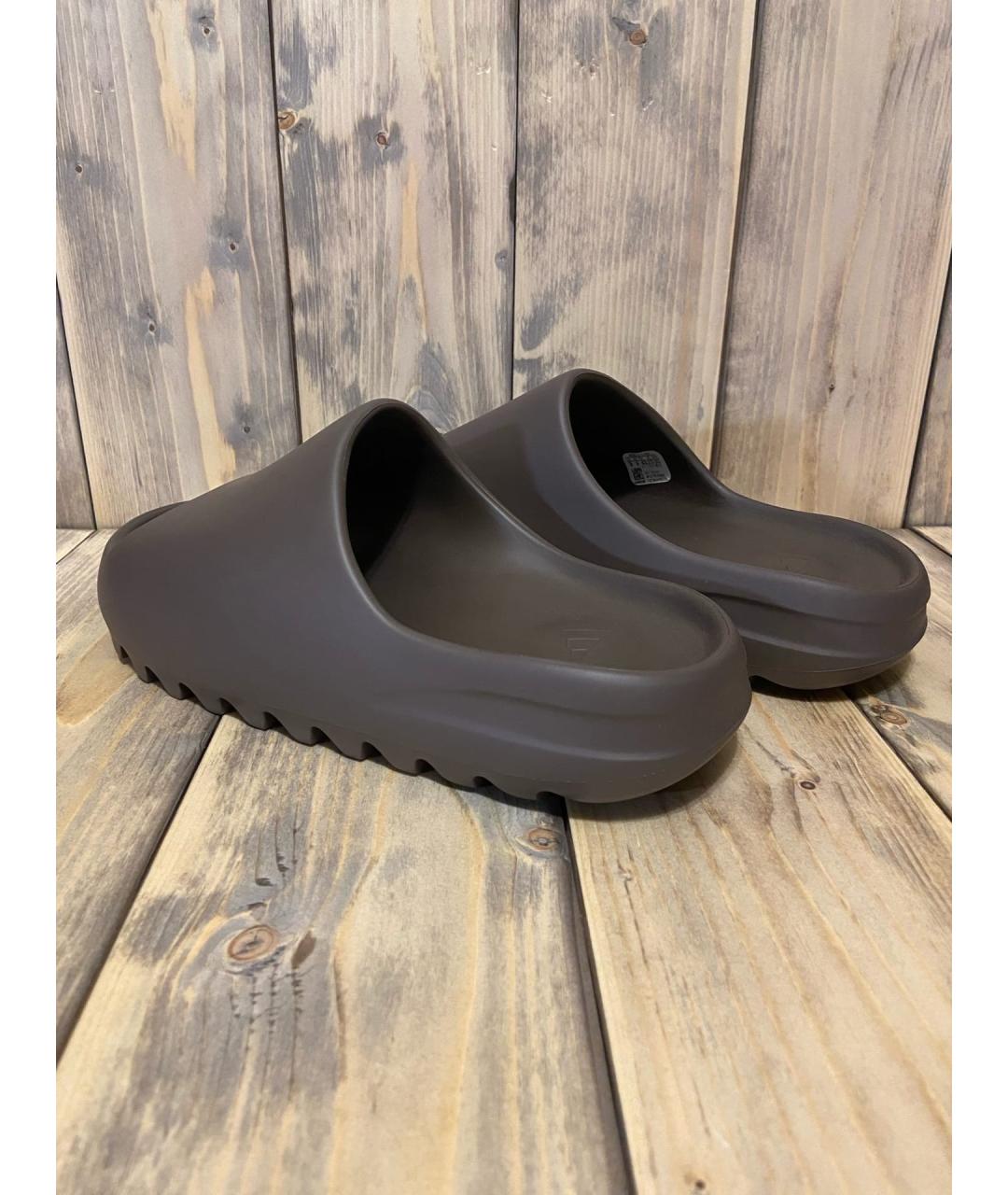 ADIDAS YEEZY Коричневые шлепанцы, фото 3
