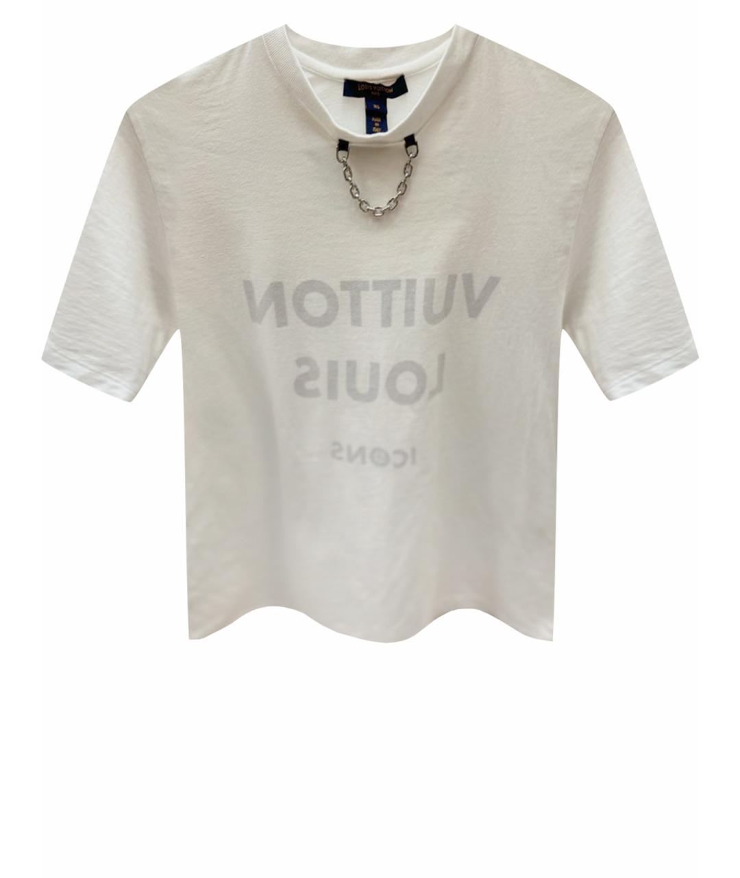 LOUIS VUITTON Белая хлопковая футболка, фото 1