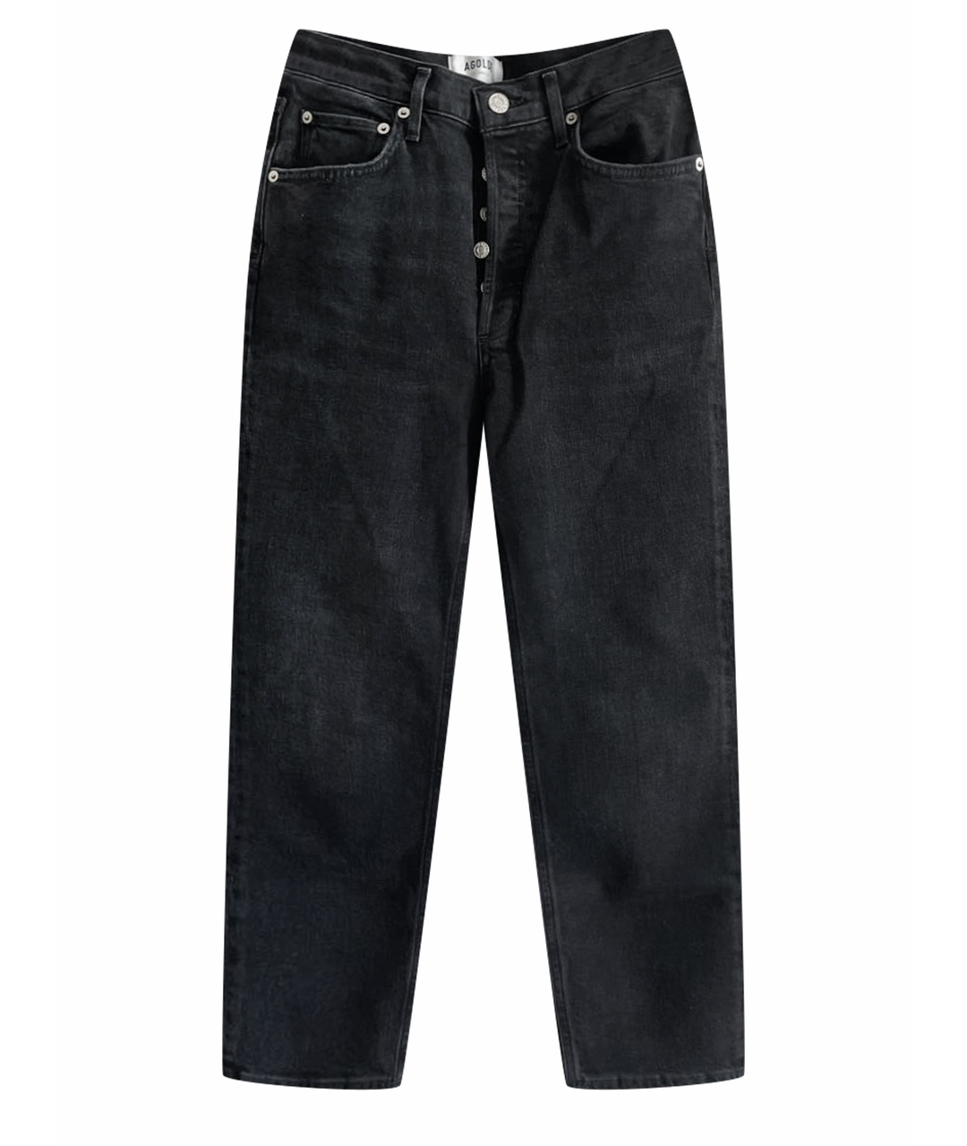 AGOLDE Черные хлопко-эластановые джинсы слим, фото 1