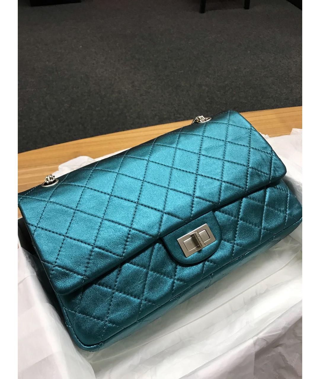 CHANEL Бирюзовая сумка через плечо, фото 2