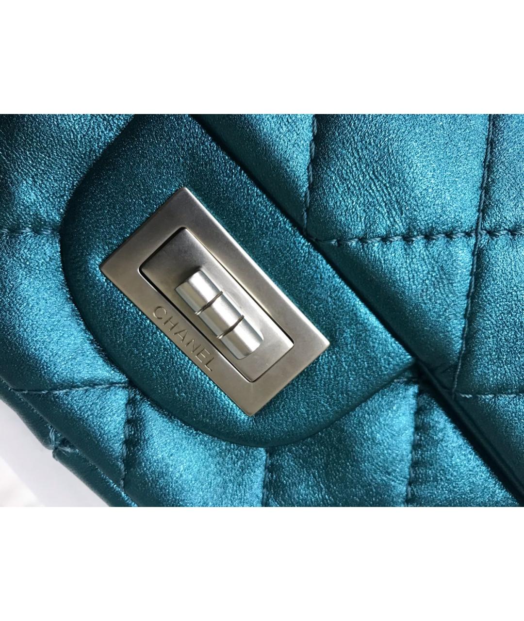 CHANEL Бирюзовая сумка через плечо, фото 6