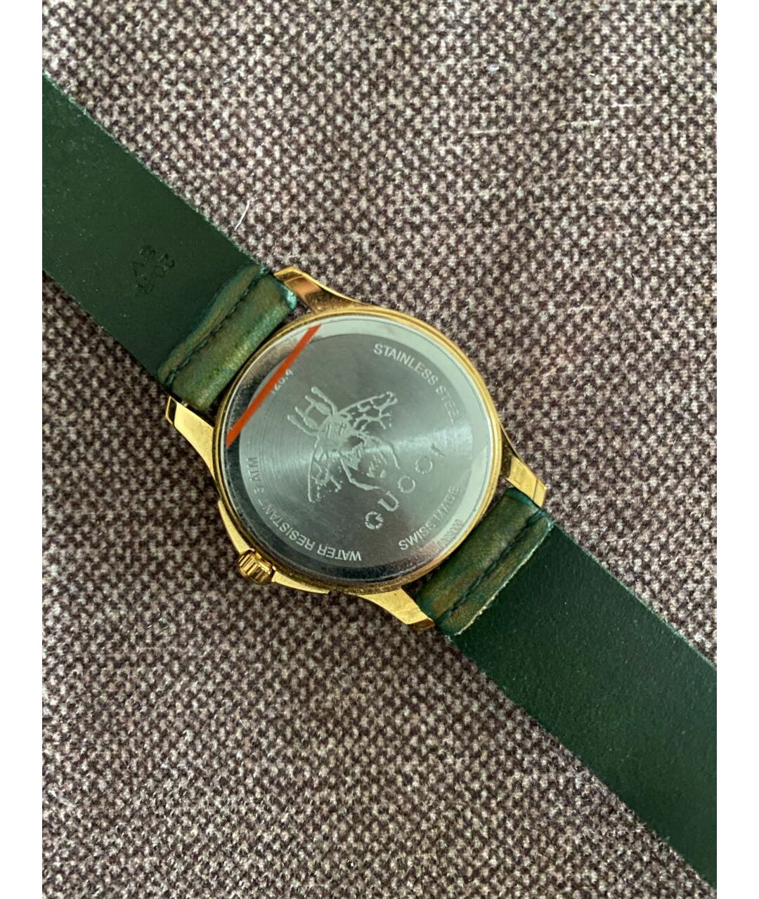 GUCCI Зеленые стальные часы, фото 2