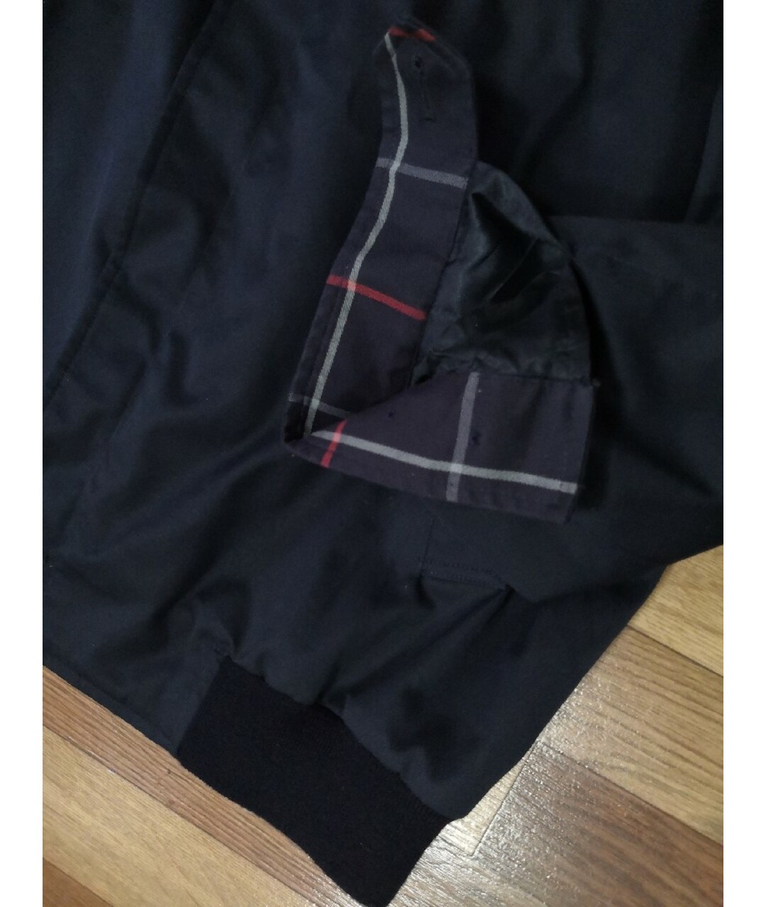 BURBERRY VINTAGE Темно-синяя хлопко-эластановая куртка, фото 5