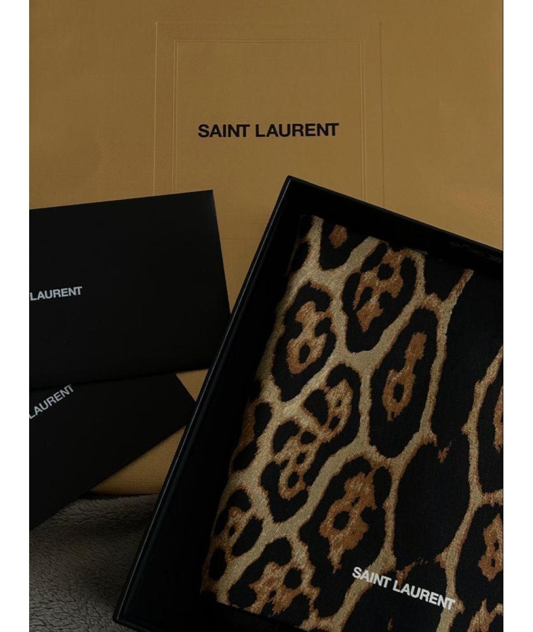 SAINT LAURENT Черная тканевая сумка тоут, фото 3