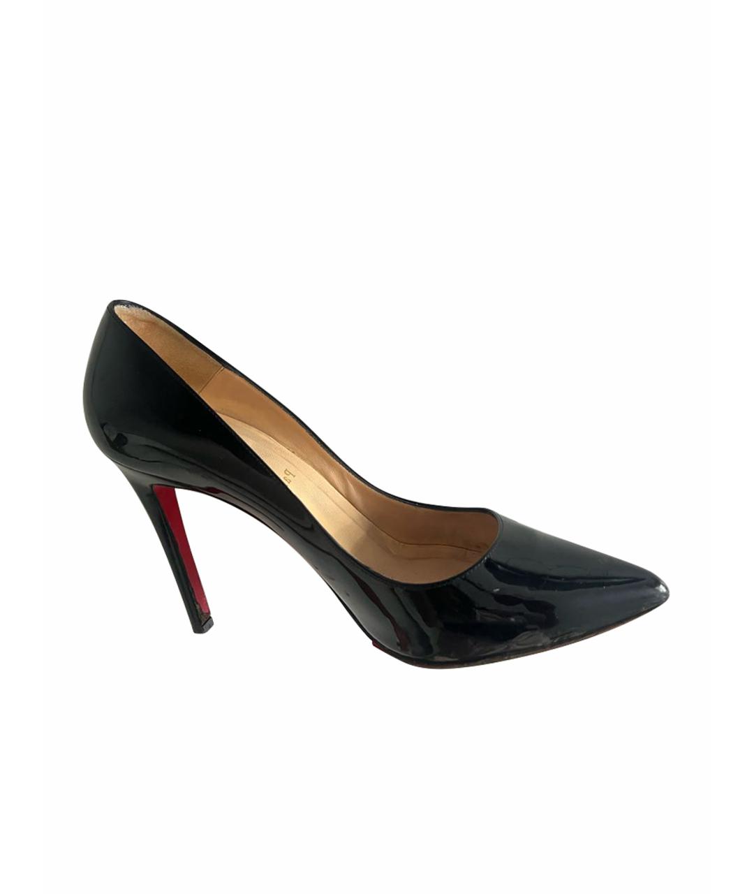 CHRISTIAN LOUBOUTIN Черные туфли из лакированной кожи, фото 1