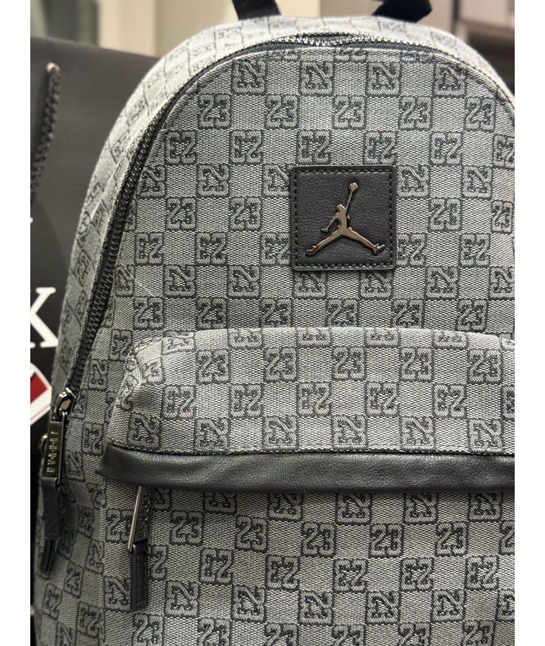 JORDAN Серый тканевый рюкзак, фото 4