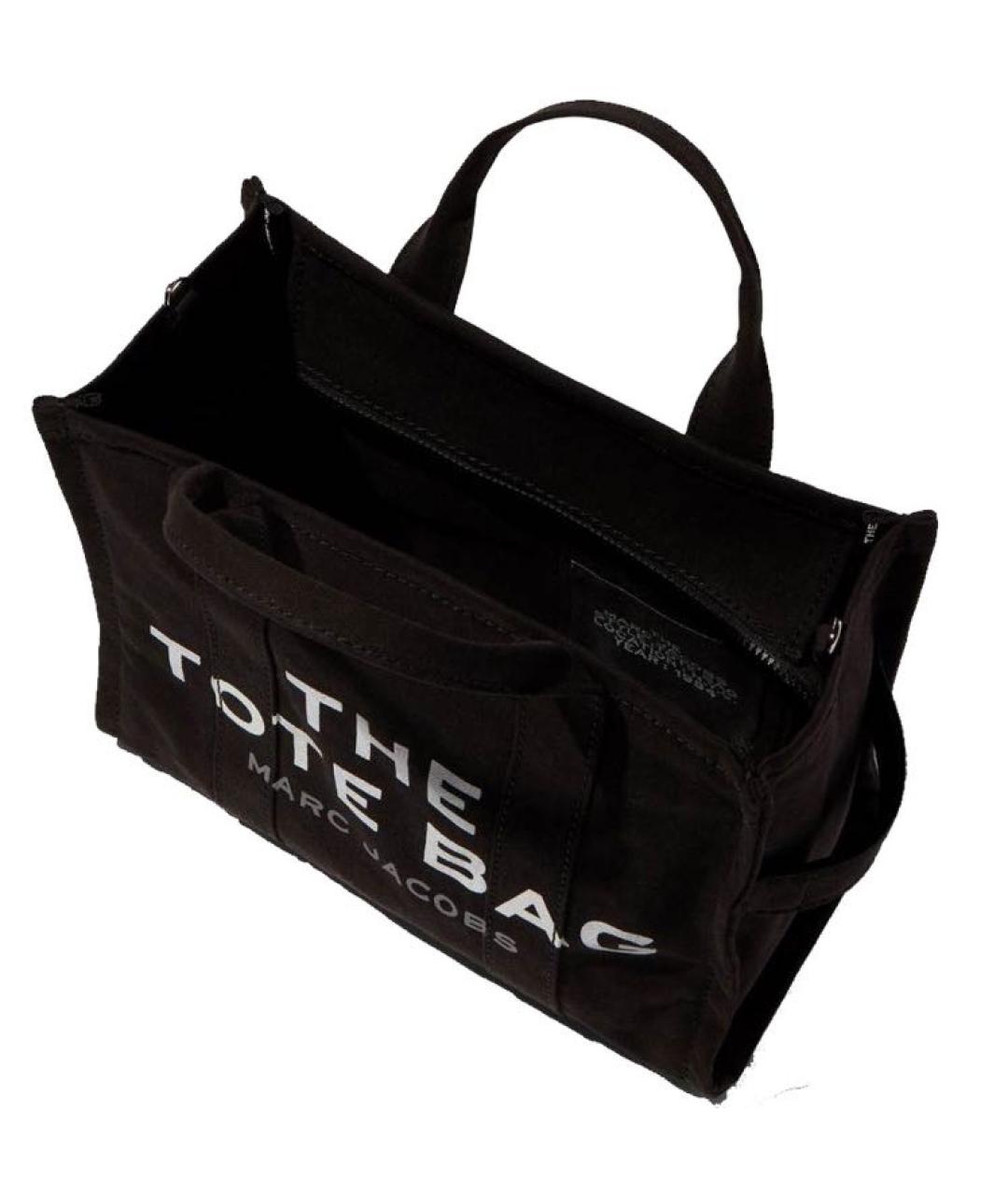 MARC JACOBS Черная тканевая сумка тоут, фото 3