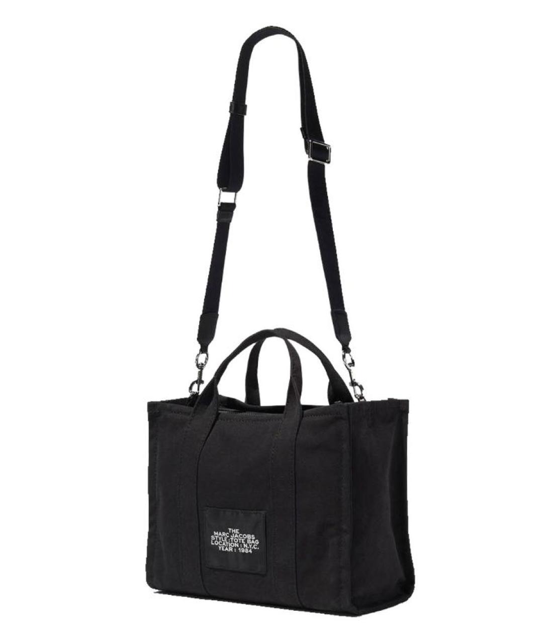 MARC JACOBS Черная тканевая сумка тоут, фото 4