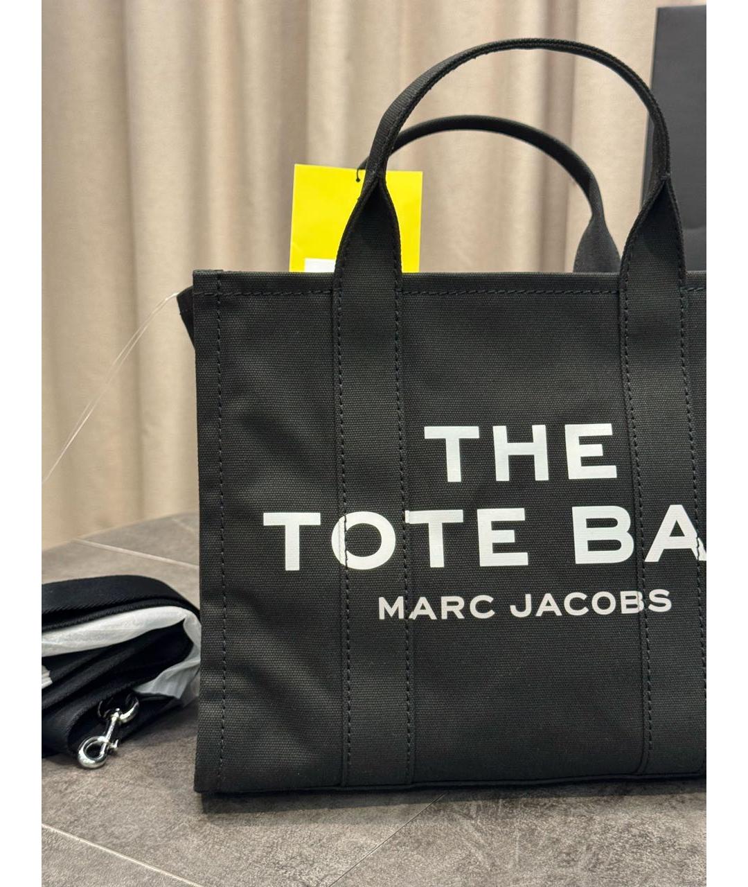 MARC JACOBS Черная тканевая сумка тоут, фото 3