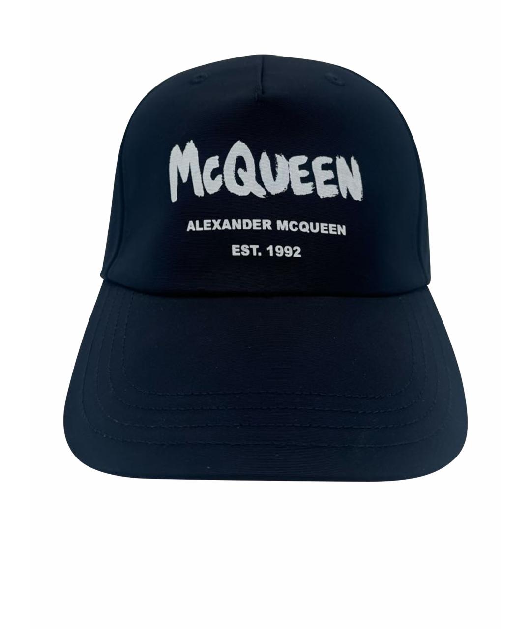 ALEXANDER MCQUEEN Темно-синяя кепка/бейсболка, фото 1