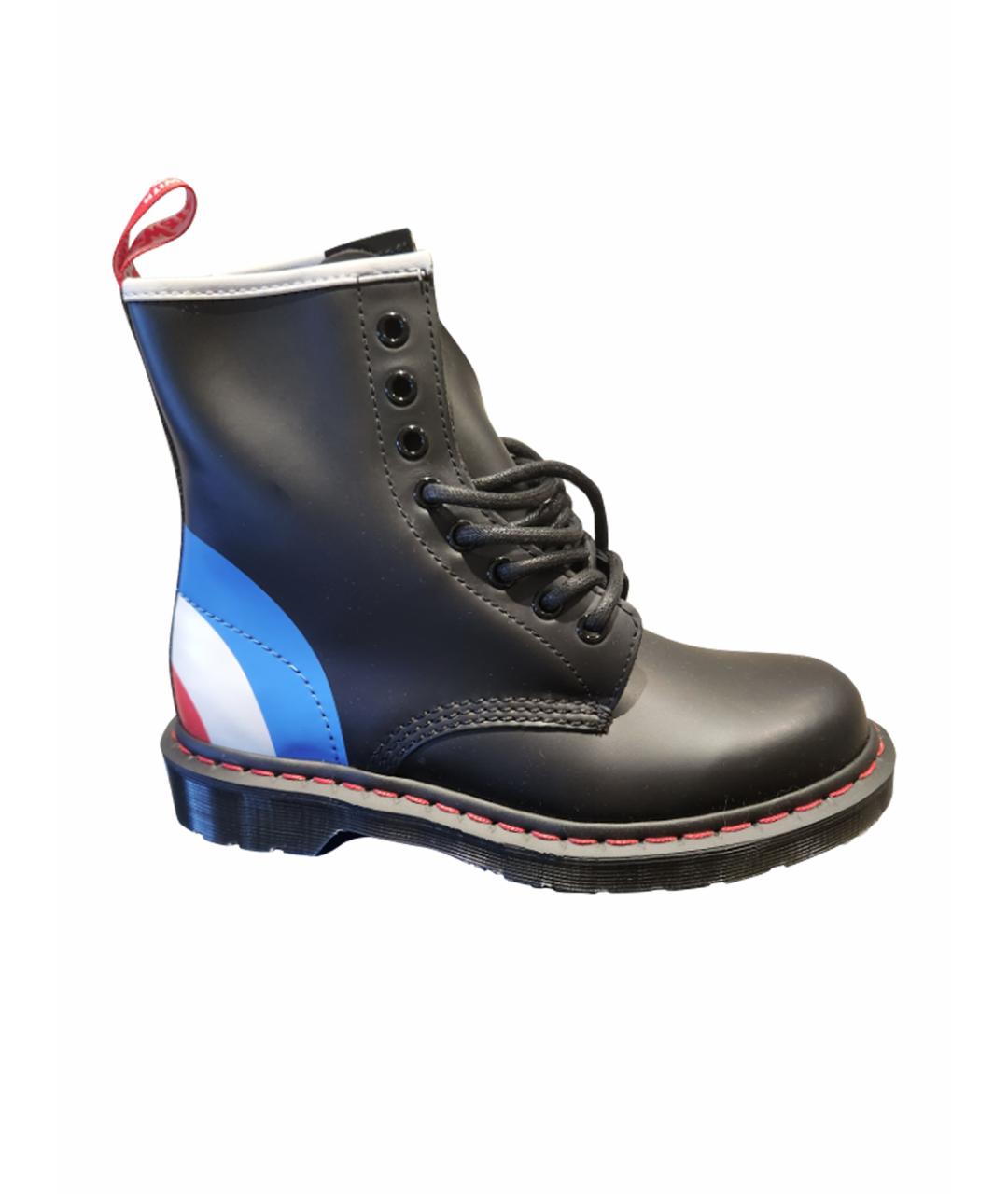 DR. MARTENS Черные кожаные ботинки, фото 1