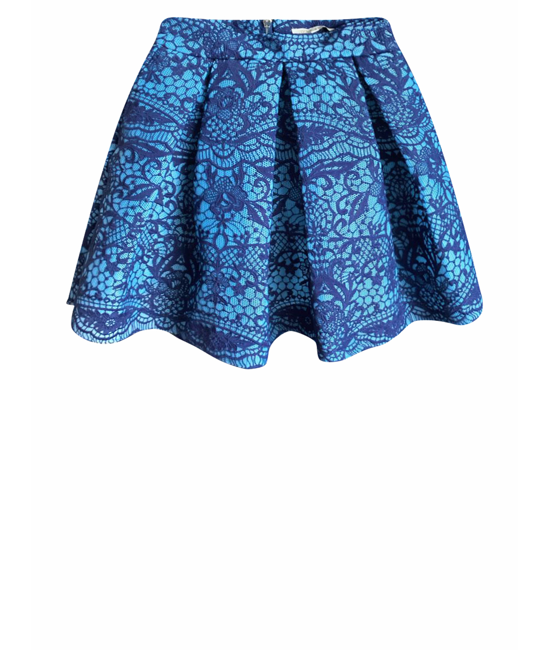 MAJE Синяя полиэстеровая юбка миди, фото 1