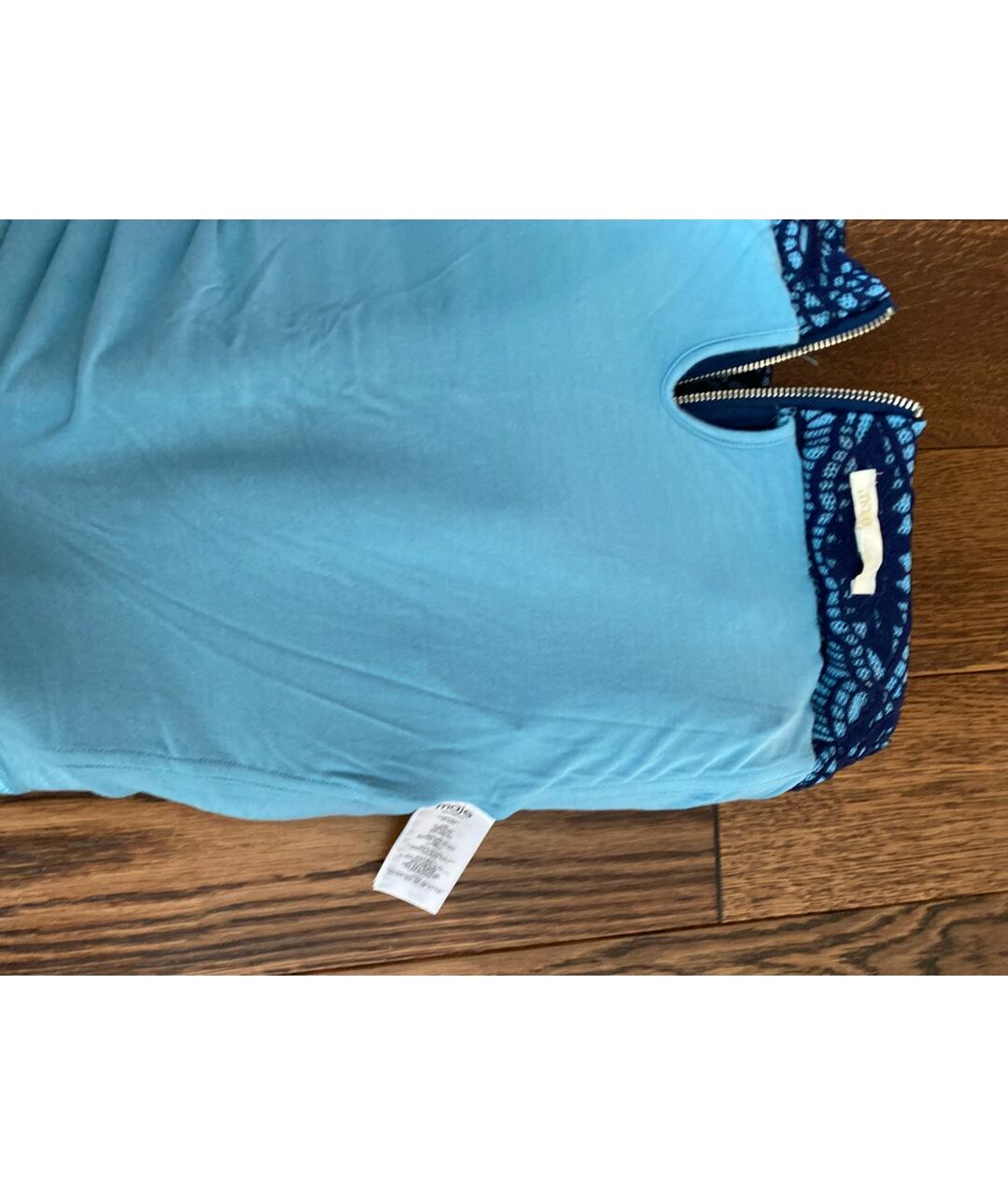 MAJE Синяя полиэстеровая юбка миди, фото 2