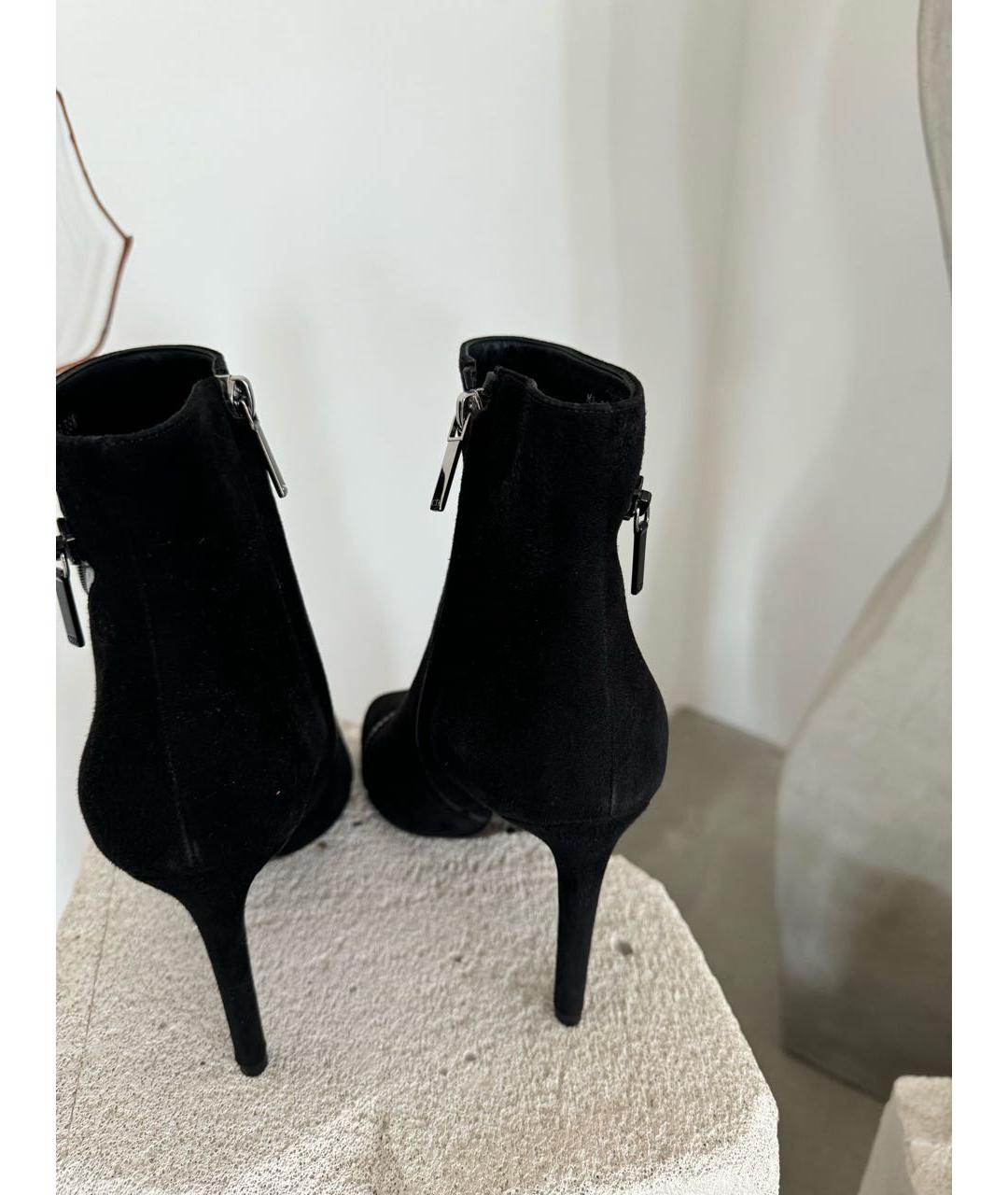 CHRISTIAN DIOR Черные замшевые ботильоны, фото 5