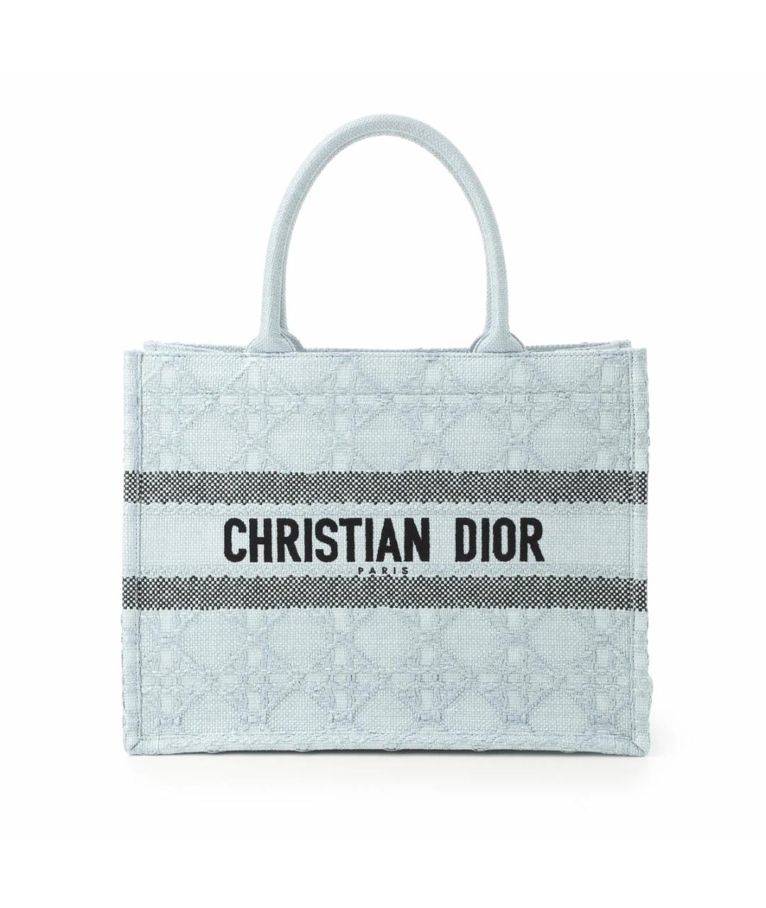 CHRISTIAN DIOR Голубая сумка тоут, фото 1