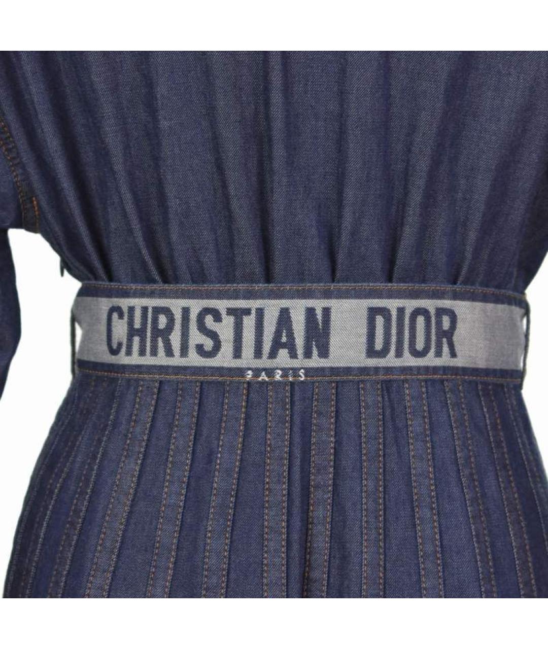 CHRISTIAN DIOR Синее платье, фото 3