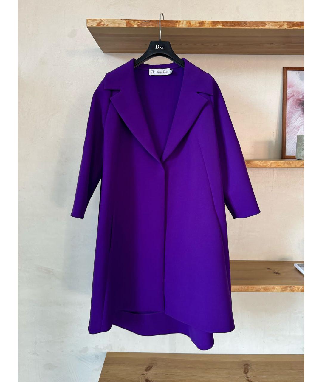 CHRISTIAN DIOR Фиолетовое пальто, фото 2