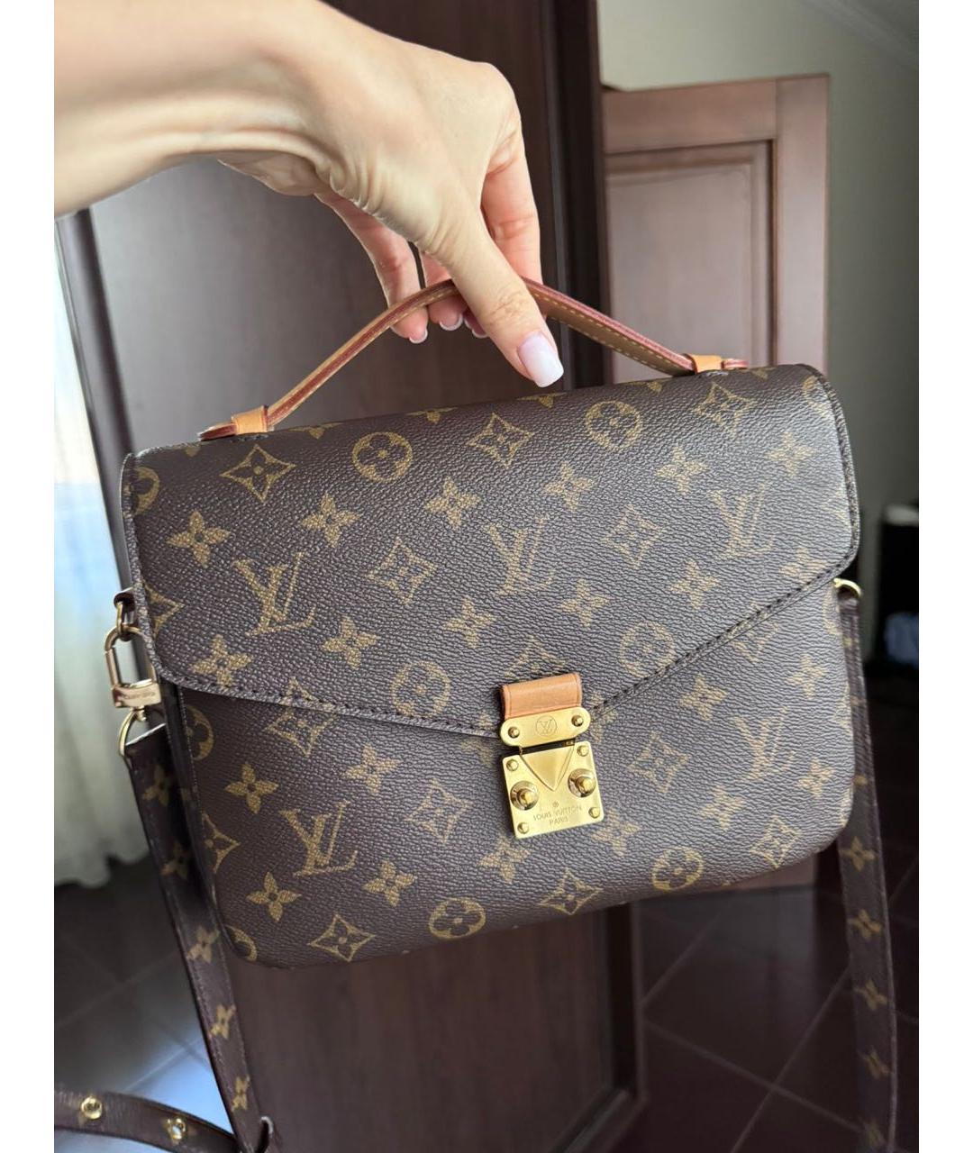 LOUIS VUITTON Коричневая сумка через плечо, фото 2