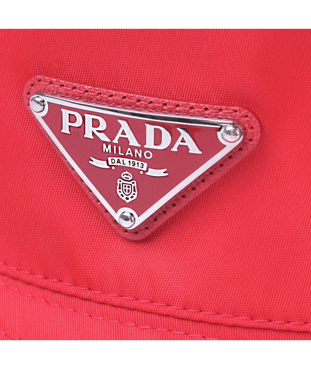 PRADA Красная синтетическая панама, фото 3