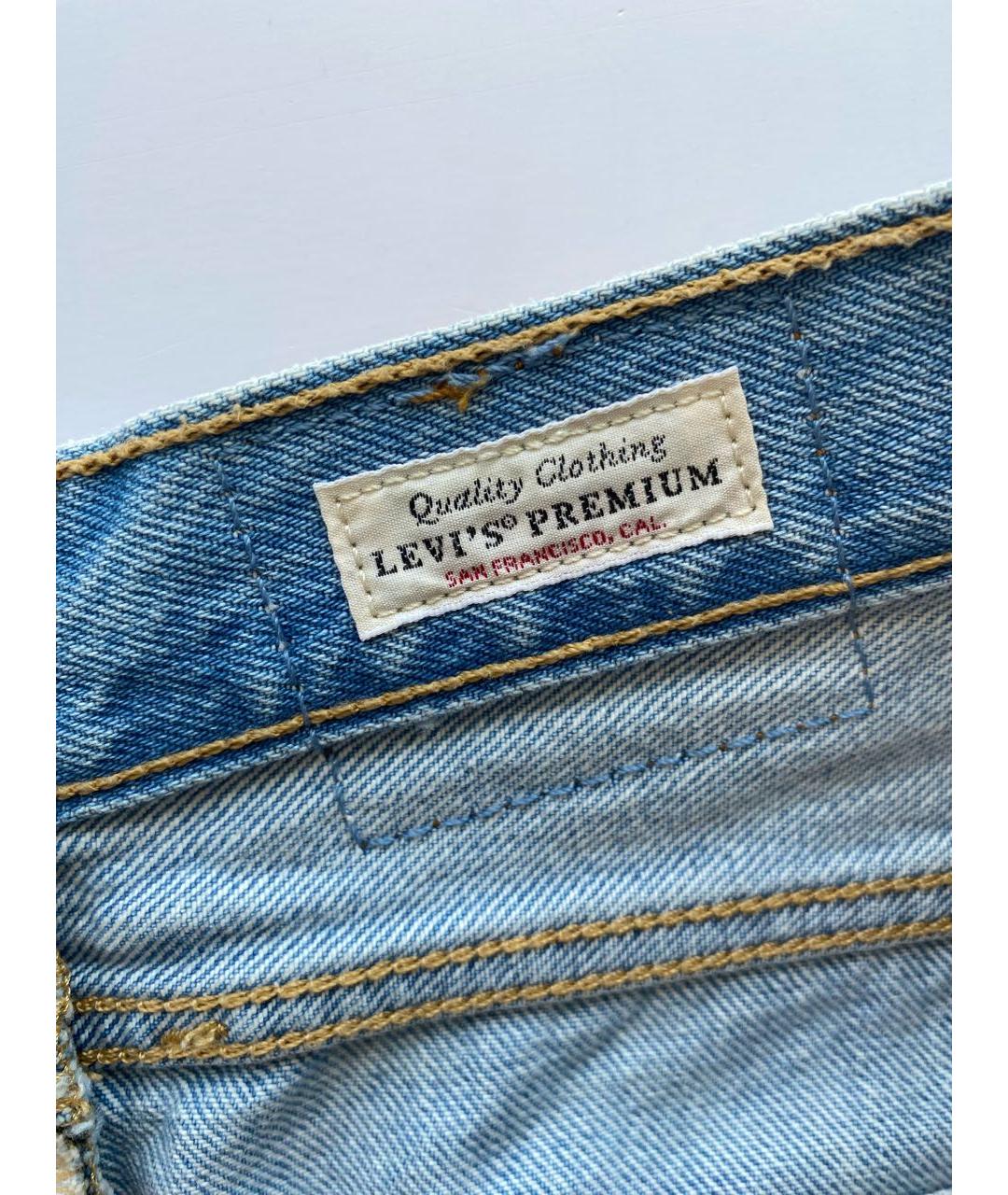 LEVI'S Голубые хлопковые шорты, фото 6