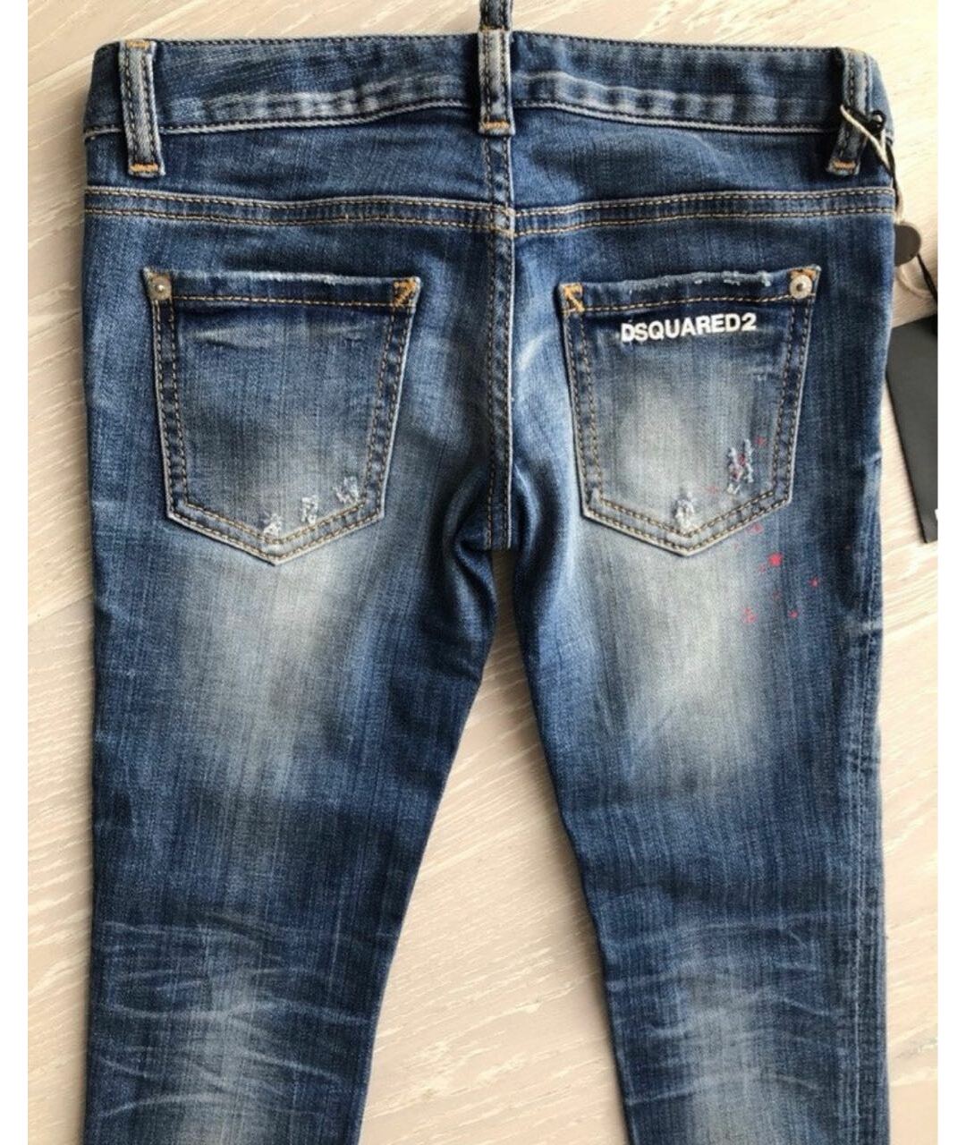 DSQUARED2 Синие деним детские джинсы, фото 4