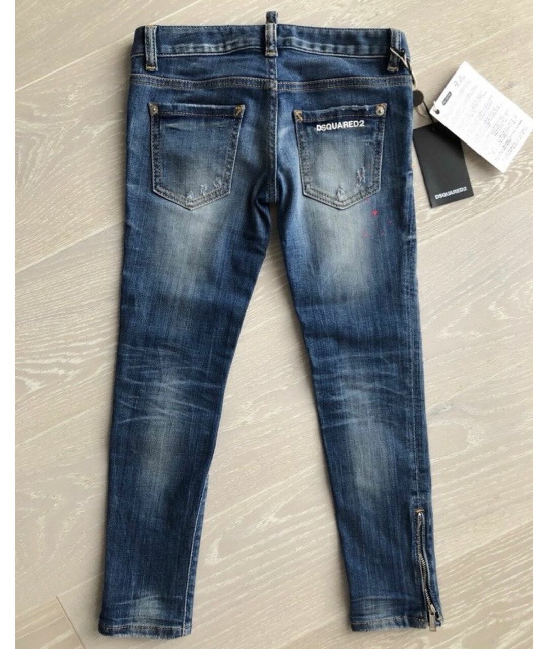 DSQUARED2 Синие деним детские джинсы, фото 2