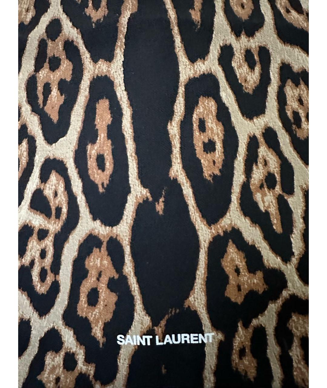 SAINT LAURENT Черная хлопковая сумка тоут, фото 2