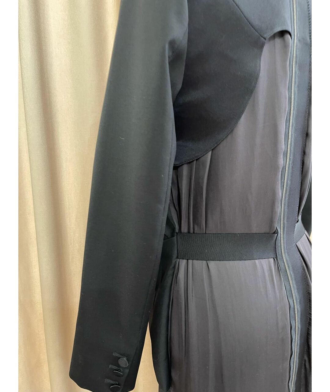LANVIN Черное шелковое платье, фото 5