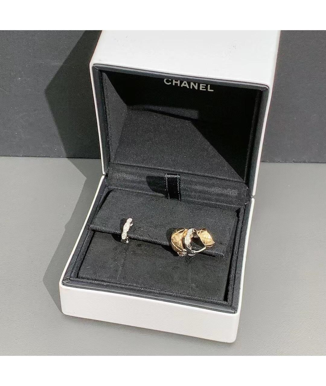 CHANEL Золотые серьги из белого золота, фото 8