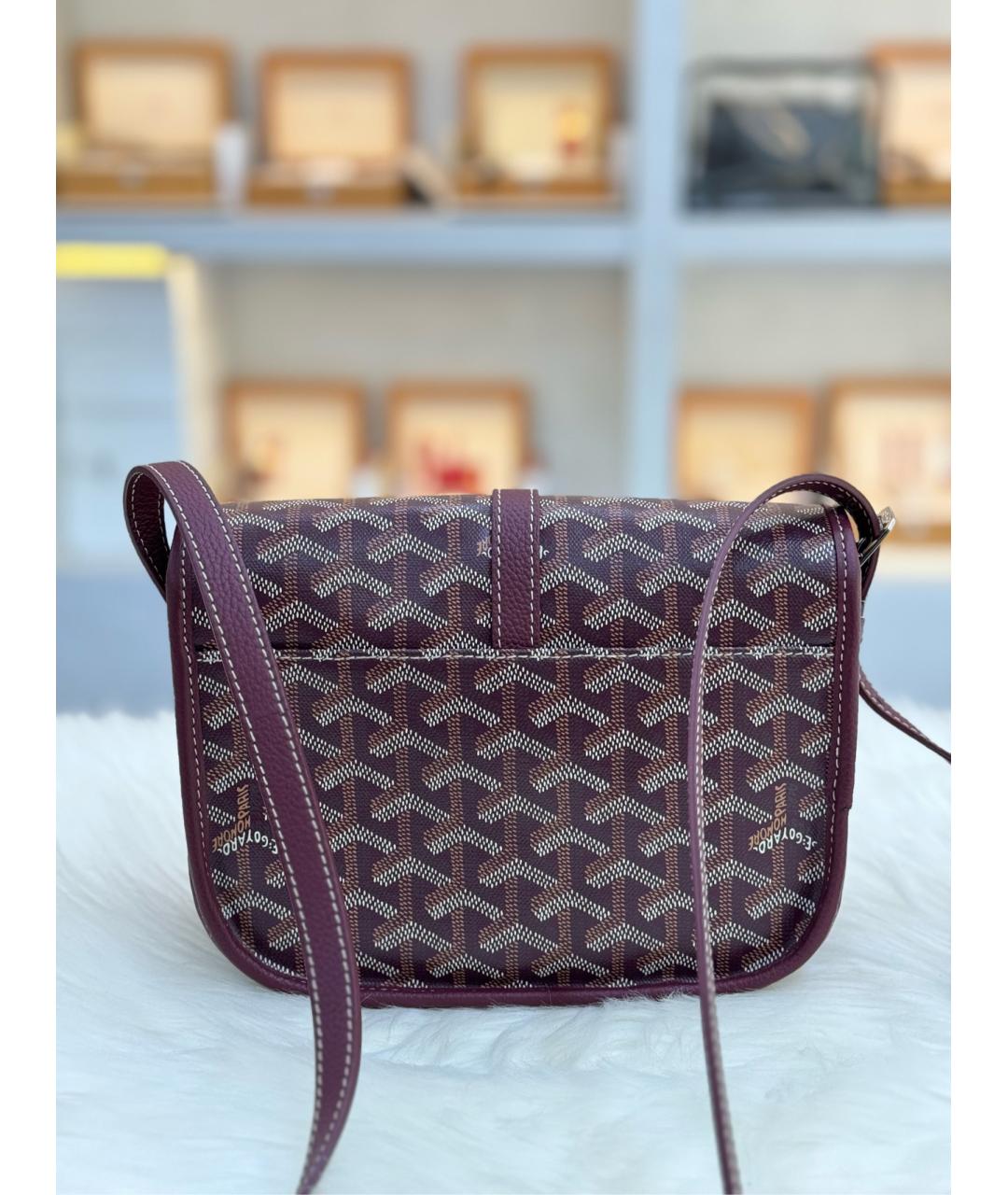 GOYARD Красная сумка через плечо из искусственной кожи, фото 2