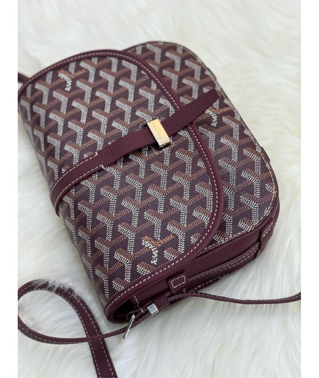 GOYARD Красная сумка через плечо из искусственной кожи, фото 4