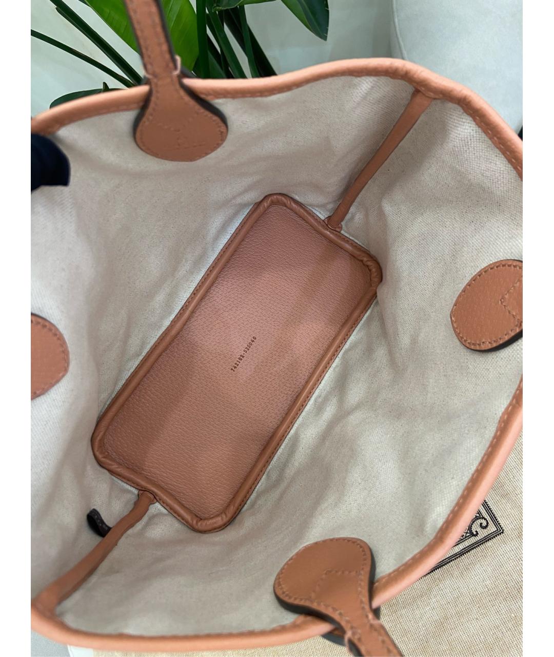 GUCCI Розовая кожаная сумка тоут, фото 8