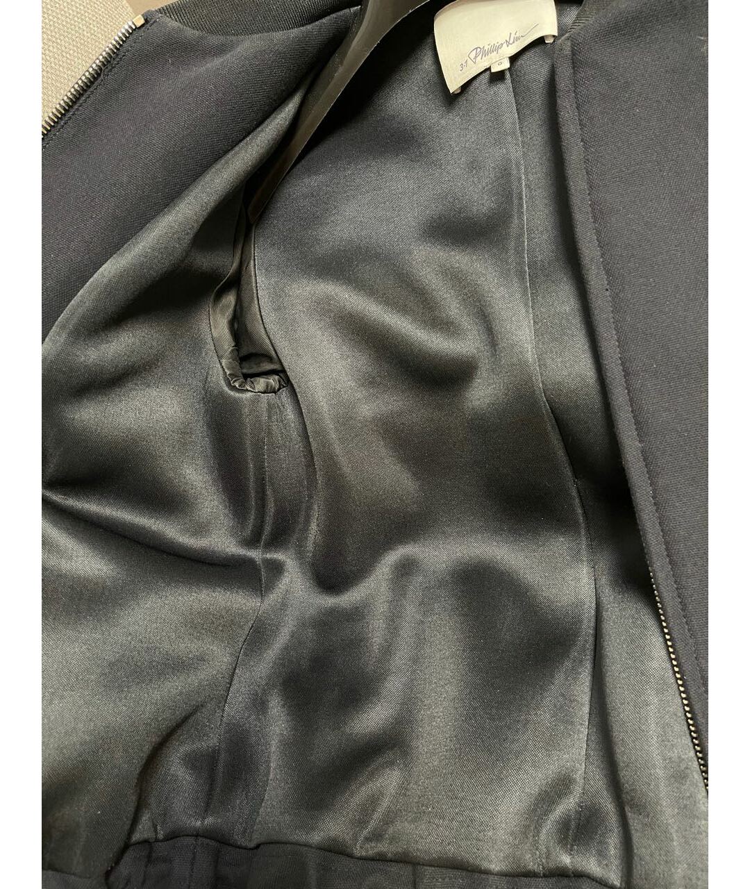 3.1 PHILLIP LIM Темно-синяя шерстяная куртка, фото 5