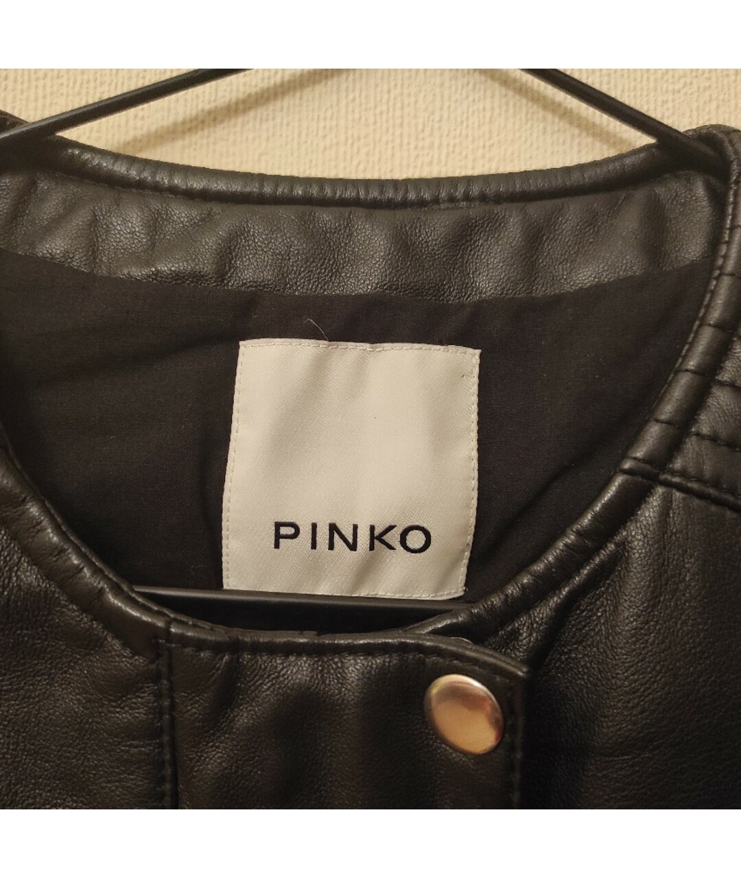 PINKO Черная хлопко-эластановая куртка, фото 5