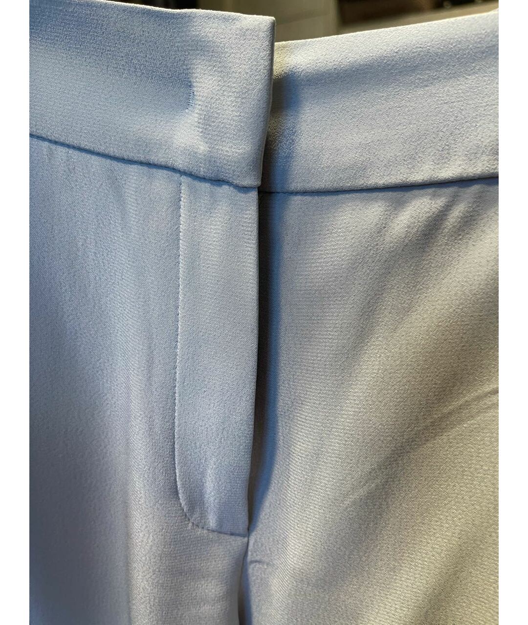 ESCADA Голубые ацетатные прямые брюки, фото 6