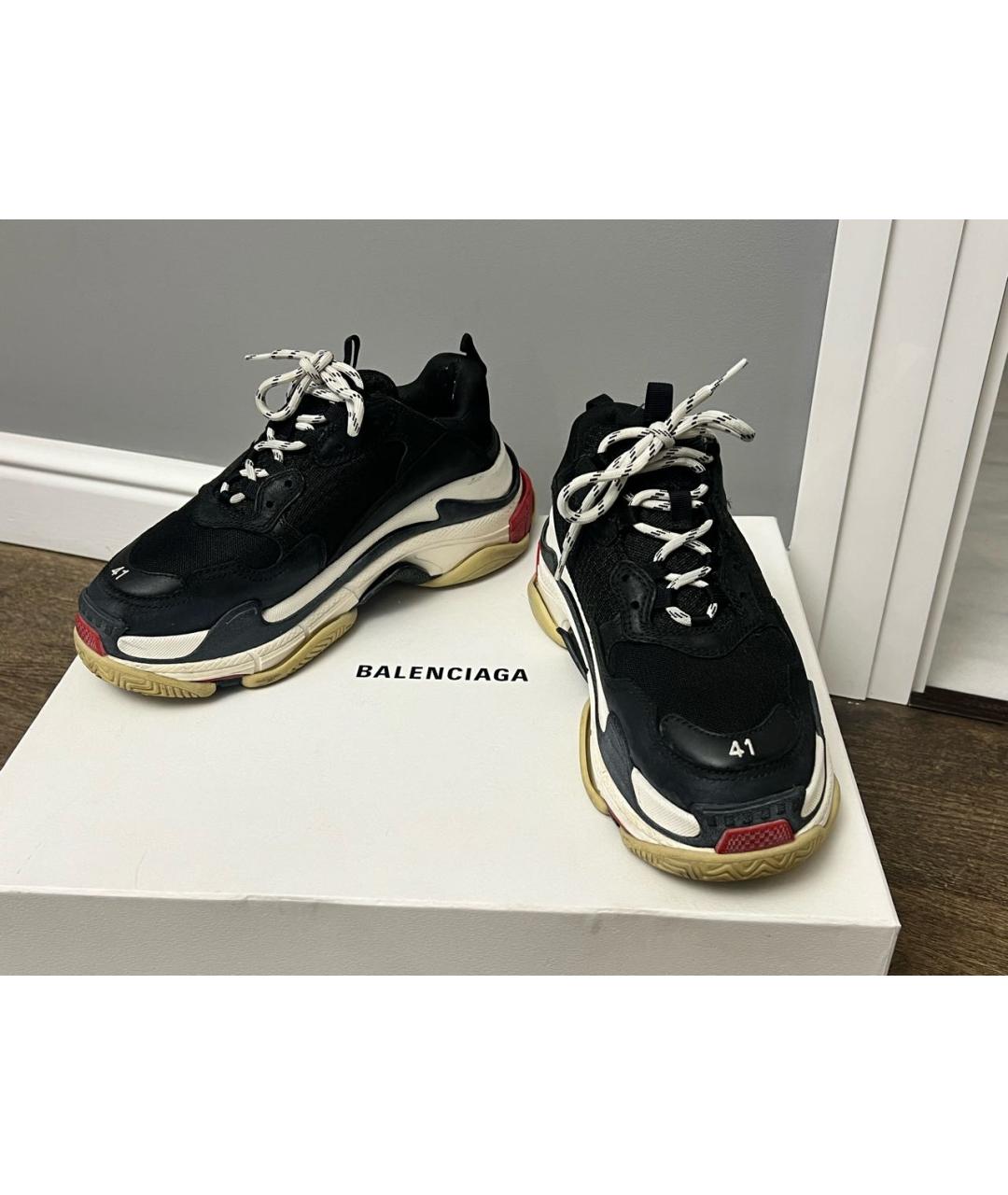 BALENCIAGA Черные кроссовки, фото 4