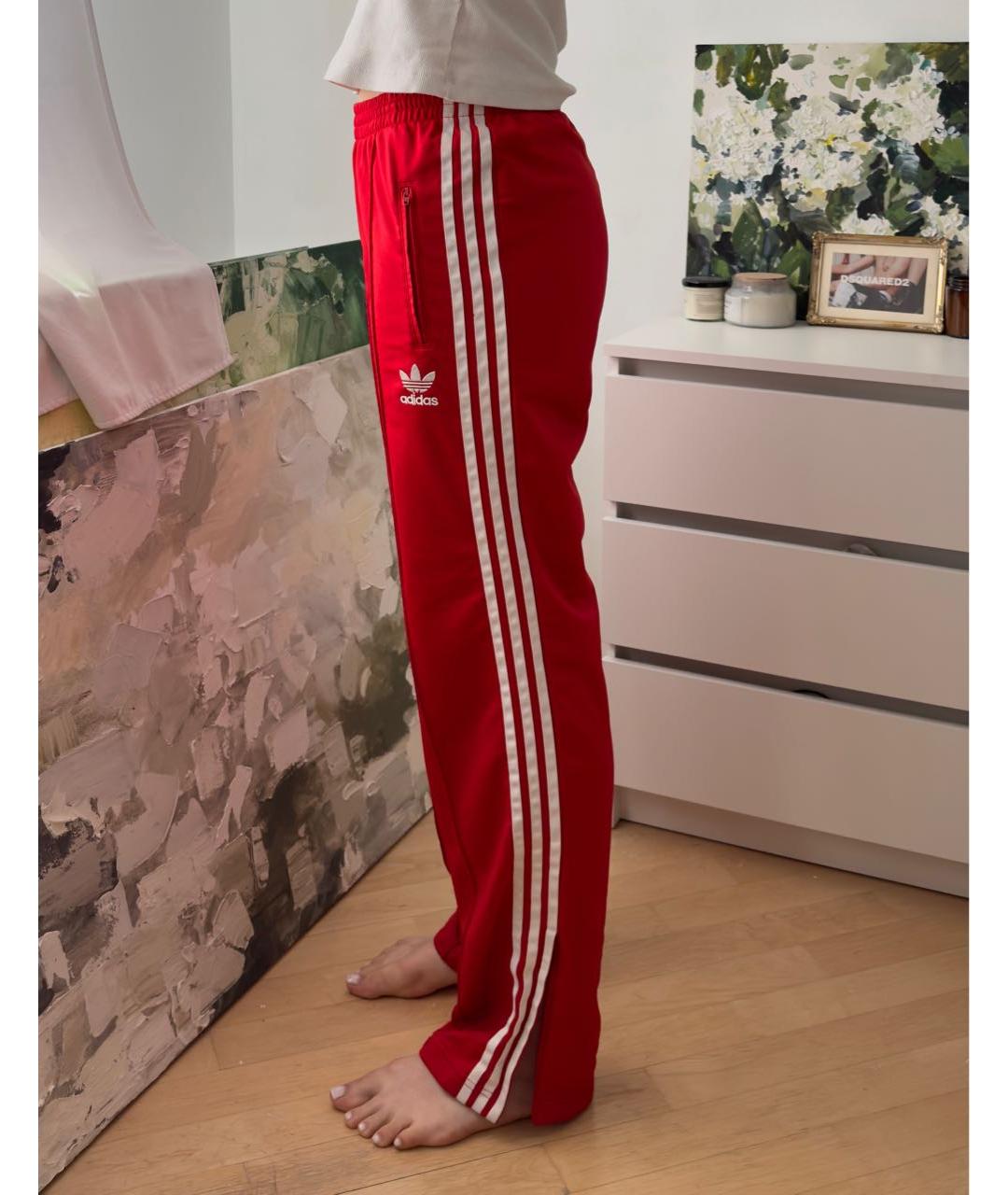 ADIDAS Красные спортивные брюки и шорты, фото 3