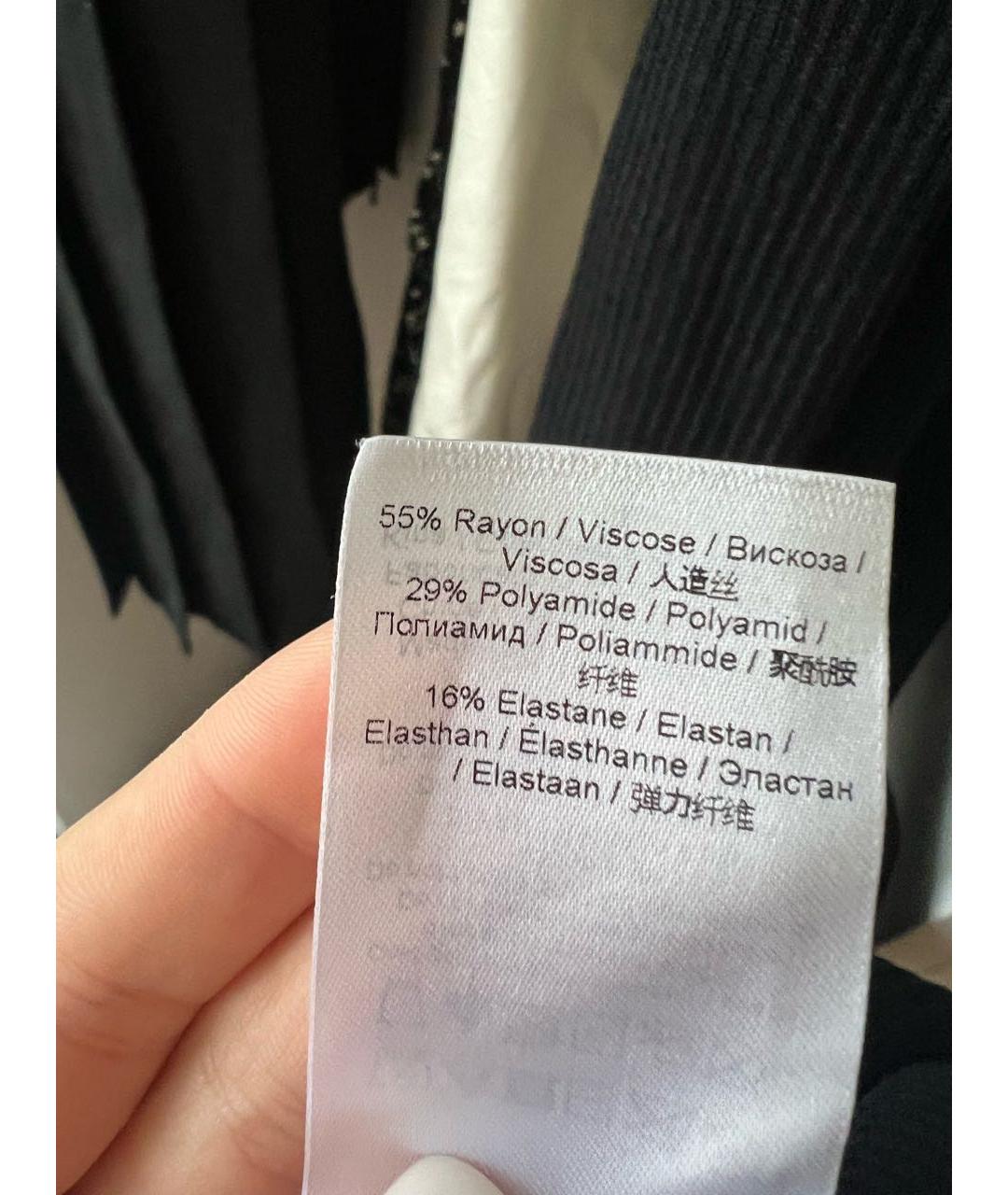 GANNI Черное вискозное повседневное платье, фото 6