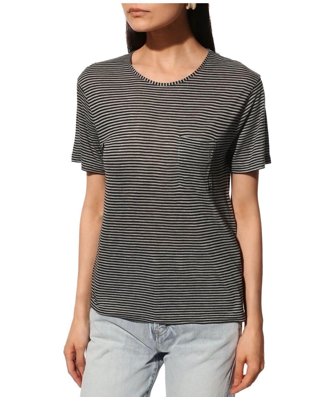 SAINT LAURENT Вискозная футболка, фото 2