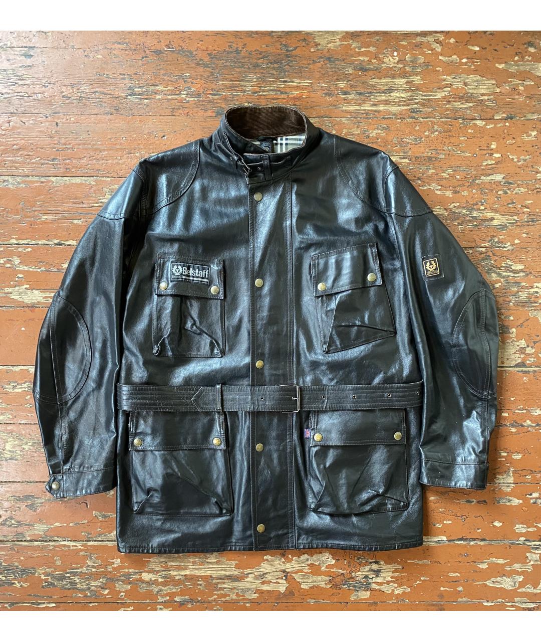 BELSTAFF Черная кожаная куртка, фото 10