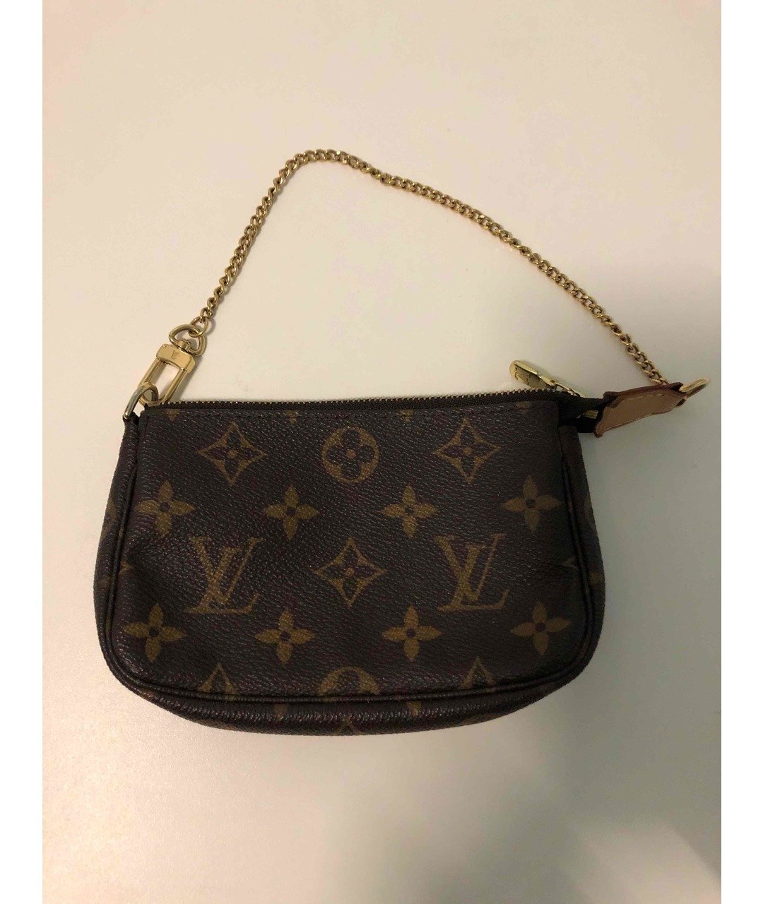 LOUIS VUITTON PRE-OWNED Коричневая косметичка, фото 5