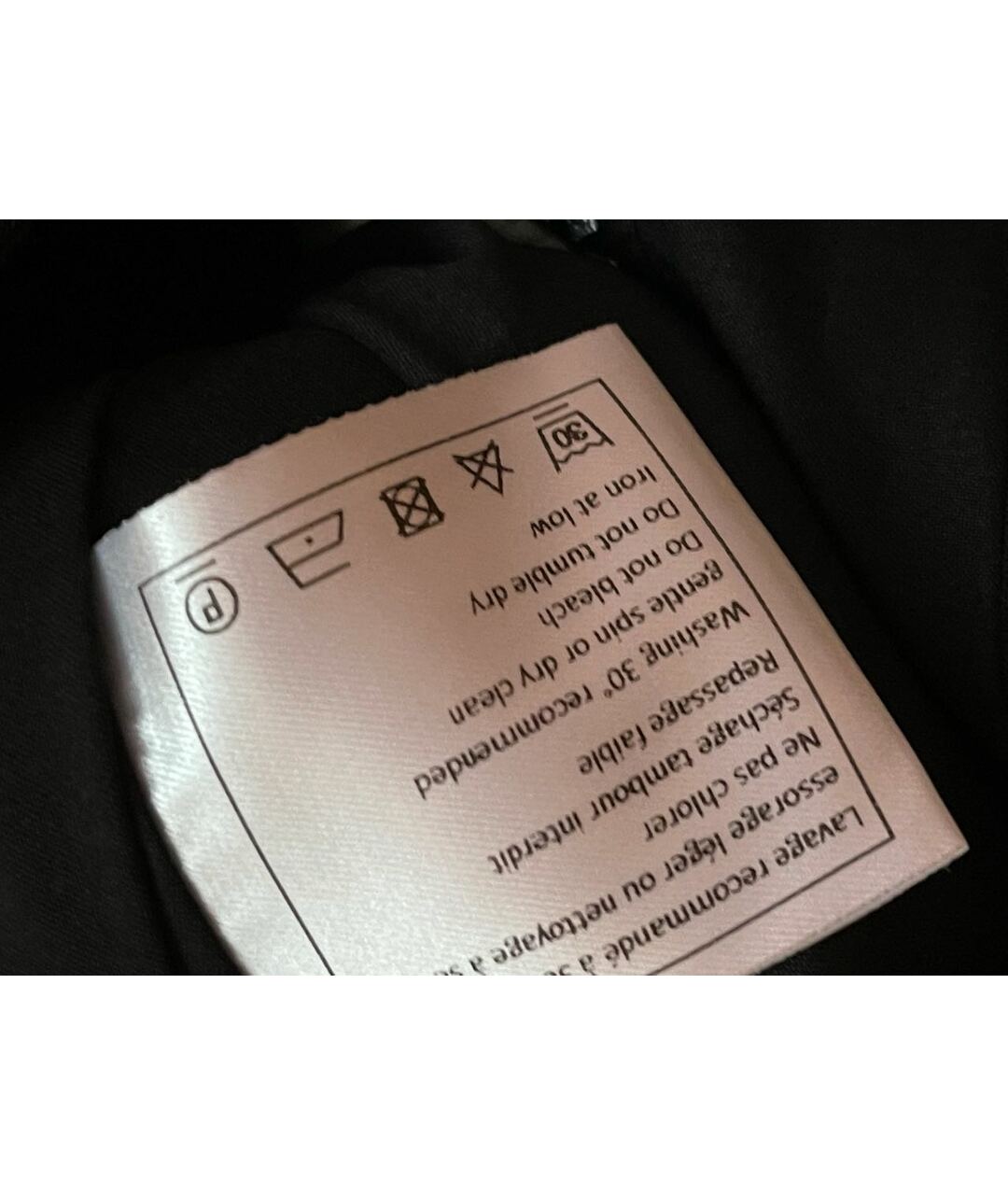 CHANEL PRE-OWNED Черная полиэстеровая юбка миди, фото 8