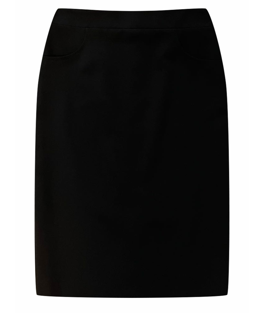 CHANEL PRE-OWNED Черная полиэстеровая юбка миди, фото 1